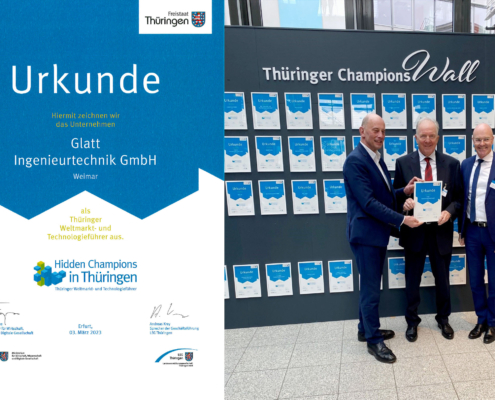 Glatt Ingenieurtechnik von Landesentwicklungsgesellschaft Thüringen (LEG) als ein „Hidden Champion“ made in Thüringen geehrt